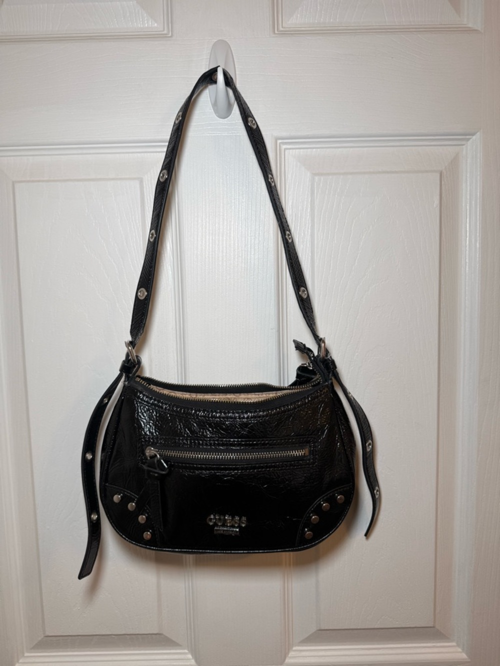 Guess Black Studded Women's Shoulder Bag
